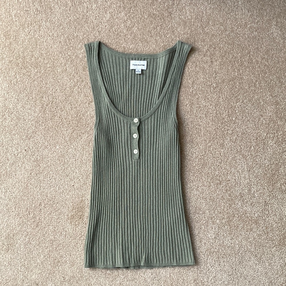🌷 Frank And Oak Ribbed Tank Top
